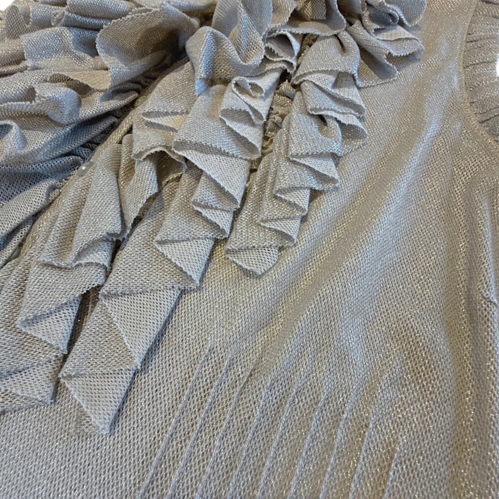 RALPH LAUREN BLACK LABEL Ruffle Blouse M - Picture 9 of 13